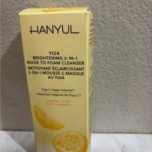 HANYUL Yuja Brightening 2-in-1 M4sk to F0am Cleans3r - Yellow